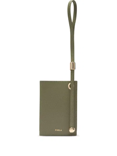 Furla Small Laura Leather Card Holder In Pink