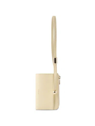 Furla Small Laura Wrist-strap Card Holder In Neutral