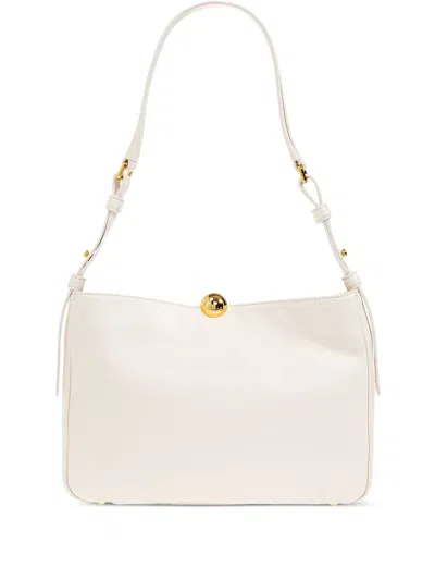 Furla Small Leather Shoulder Bag In White