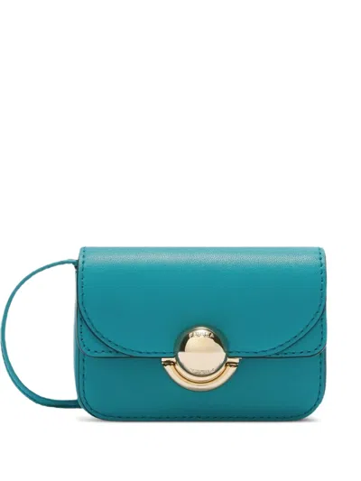 Furla Small Leather Shoulder Bag In Blue