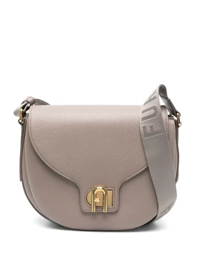 Furla Small Lotus Cross Body Bag In Brown
