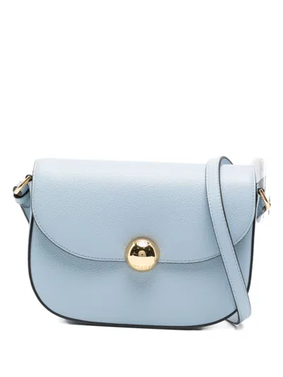 Furla Moonlight Small Shoulder Bag Adjustable Strap In Blue