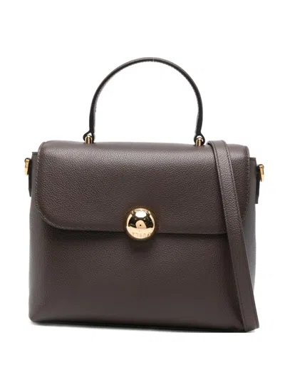 Furla Small Moonlight Tote Bag In Brown