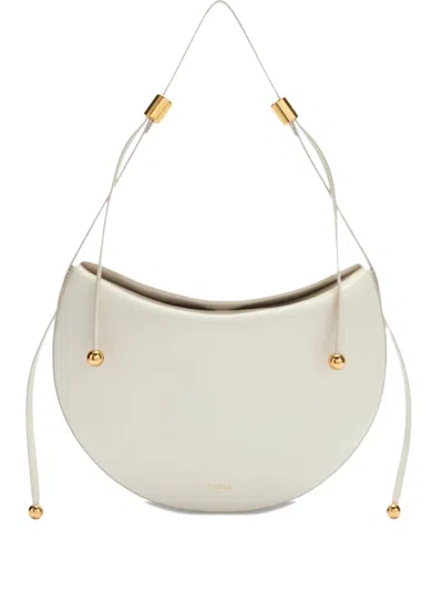 Furla Small Moonstone Adjustable-strap Shoulder Bag In White