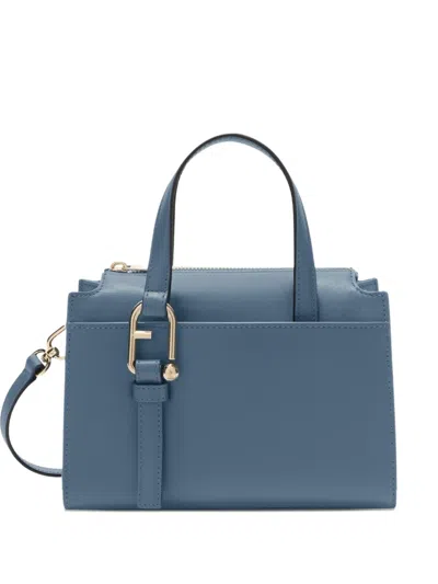 Furla Small Nuvola Boston Tote Bag In Blue