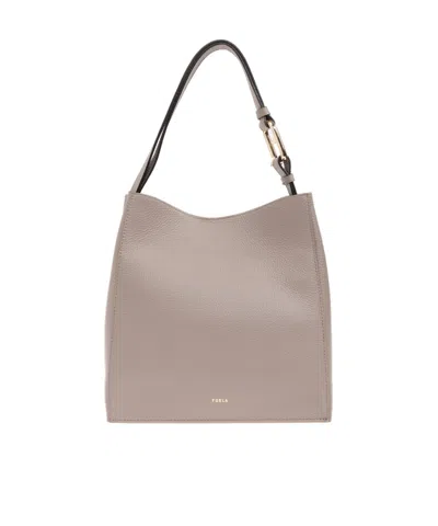 Furla Small Rectangular Shoulder Bag In Nude