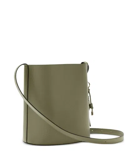 Furla Small Roxie Leather Bucket Bag In Green