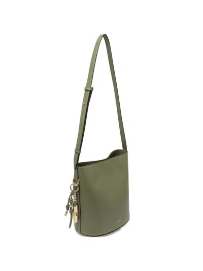 Furla Small Roxie Leather Charm Tote Bag In Green
