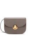 Furla Sfera Curved-flap Cross Body Bag In Gray