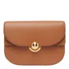Furla Sfera Brandy Shoulder Bag In Smooth Leather In Brown