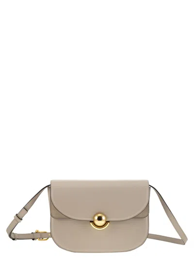 FURLA GREY LEATHER CROSSBODY BAG