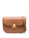 Furla Sfera Brandy Shoulder Bag In Smooth Leather In Brown