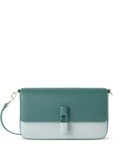 Furla Small Two-tone Cross Body Bag In Green