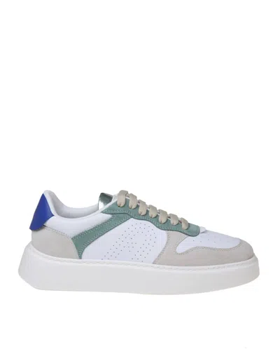 Furla Sneaker Basic Model In Multicolored Synthetic Leather In White