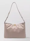 Furla Soft Large Shoulder Bag With Adjustable Strap In Green