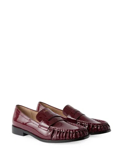 Furla Soft Loafers In Red
