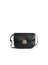 Furla Sfera Black Smooth Leather Shoulder Bag In Black