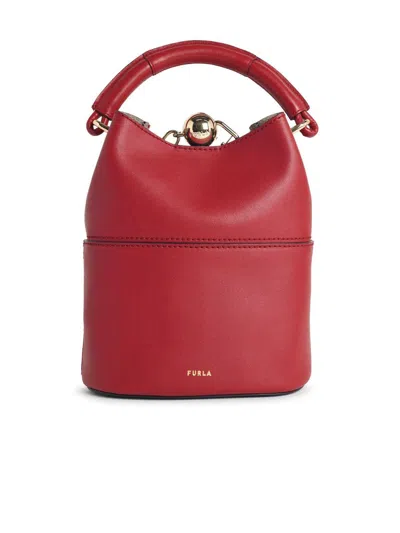 Furla 'sphere' Mini Bucket Bag In Red
