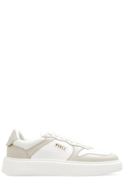 Furla Sport Logo-lettering Trainers In White