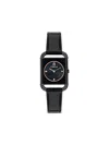 Furla Square Case Watch In Black