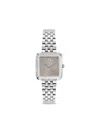 Furla Square-silver-tone Watch In Neutrals