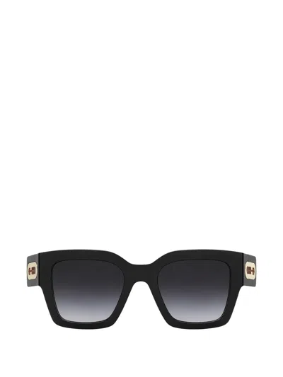 Furla 方形镜框太阳眼镜 In Black