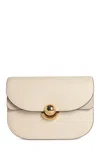 Furla Structured Cream Bag With Gold-tone Clasp In Neutral