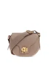Furla Structured Crossbody Bag With Rounded Flap In Brown
