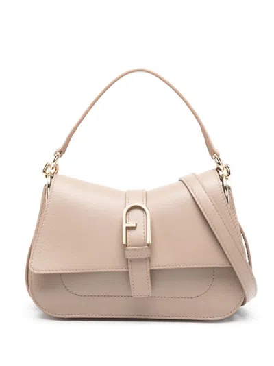 FURLA STRUCTURED HANDBAG WITH BUCKLE DETAIL