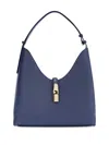 Furla Adjustable Strap Shoulder Bag With Gold-tone Hardware In Blue