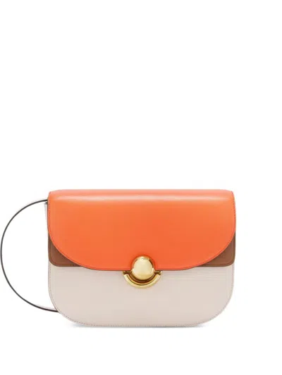 Furla Structured Shoulder Bag With Foldover Top In Multi
