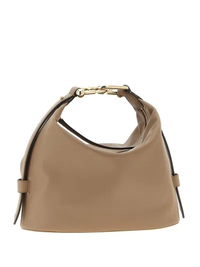 Furla Structured Top Handle Bag In Neutral