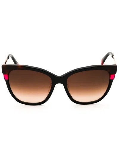 Furla Stylish Cat-eye Women's Sunglasses - Sfu148 In Black