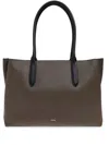 Furla Leather Tote Bag In Brown