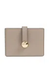Furla Tab-detail Card Holder In Neutral