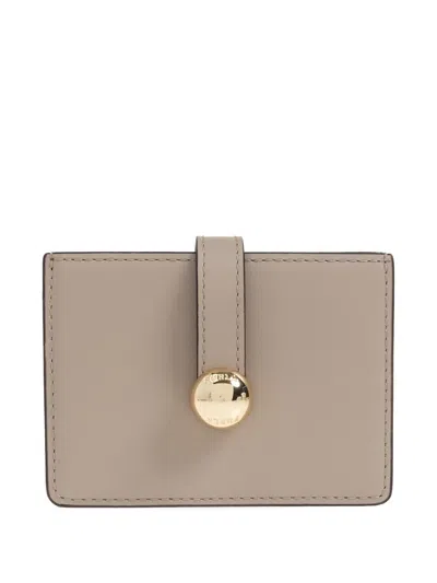 Furla Tab-detail Card Holder In Neutral