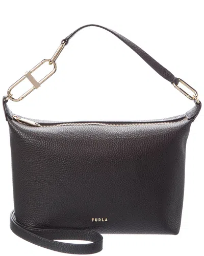 Furla Teia Large Leather Crossbody In Brown