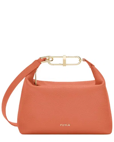 Furla Teia Leather Crossbody In Brown