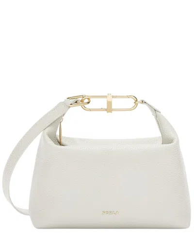 Furla Teia Leather Crossbody In White