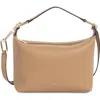 Furla Teia Leather Shoulder Bag In Brown