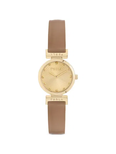 Furla Textured Dial 30mm Watch In Transparent