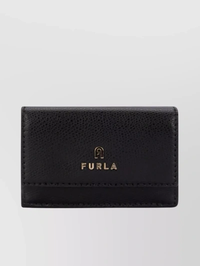 Furla Textured Leather Wallet And Cardholders In Black