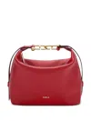 Furla Textured Straps Shoulder Bag In White