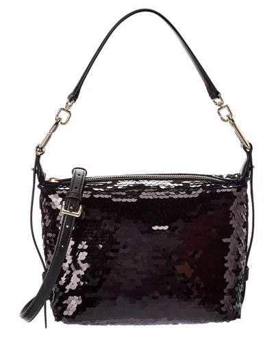 Furla Tonie Leather Crossbody In Burgundy
