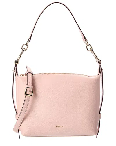 Furla Tonie Leather Crossbody In Pink