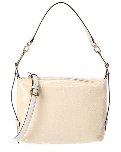 Furla Tonie Leather Crossbody In White