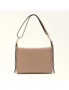 Furla Tonie M Leather Hobo Shoulder Bag In Greige In Gray