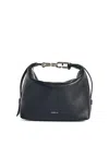 Furla Tonie Mini Shoulder Bag In Black Leather