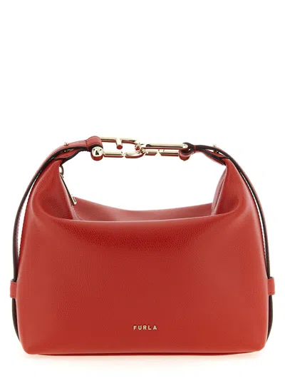 Furla Tonie Shoulder Bags Red In Orange