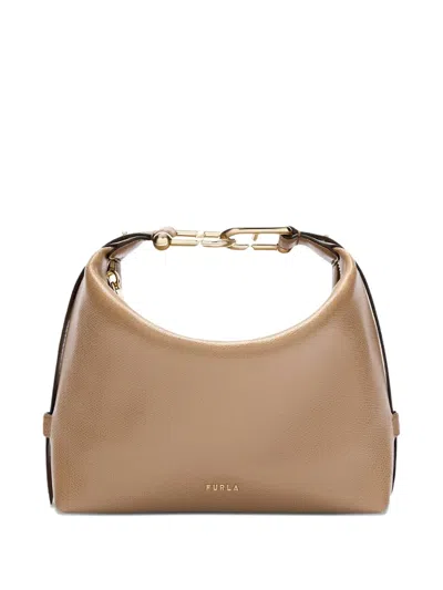 Furla Tonie Tote Bag In Brown